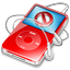 iPod Video Red No Disconnect Icon 64x64 png